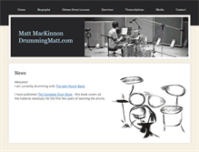 Tablet Screenshot of drummingmatt.com